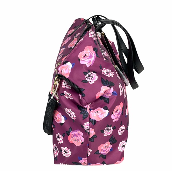 Betsey Johnson Roses Overnighter and Wristlet - Picture 3 of 7